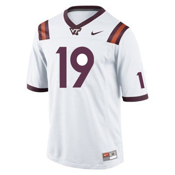 Men #19 DeJuan Ellis Virginia Tech Hokies College Football Jerseys Sale-Maroon